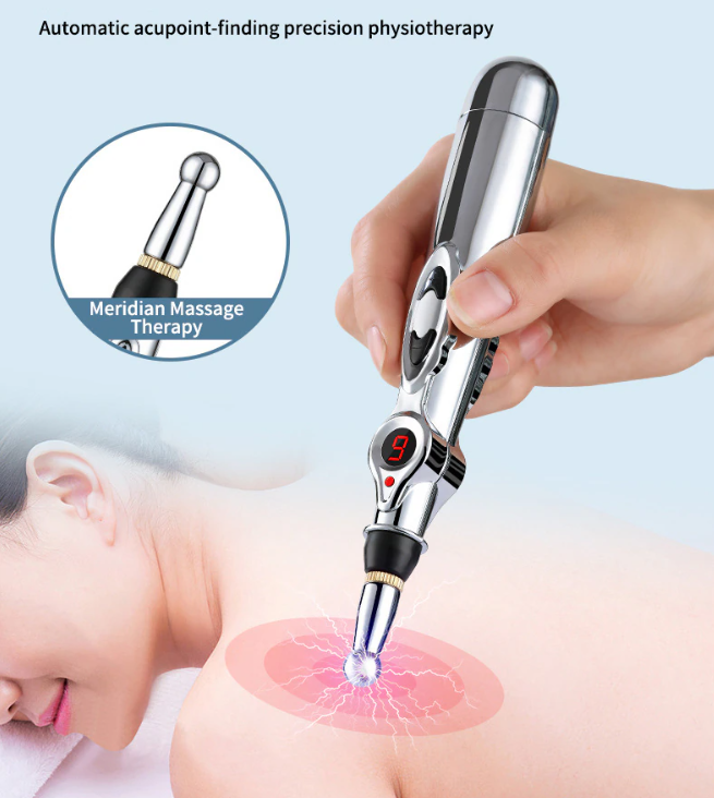Acupuncture Massage Pen in use